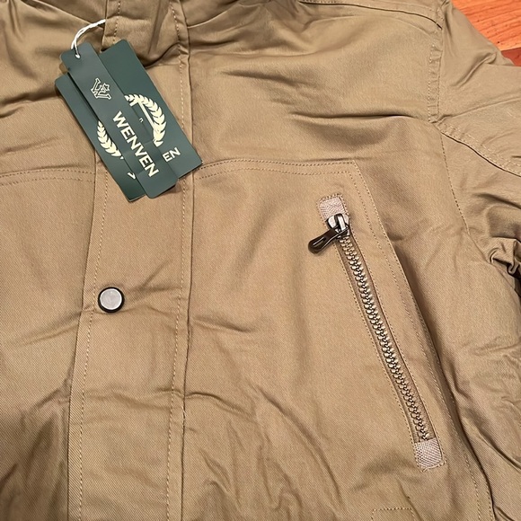 NWT WenVen Men's Winter Military Thicken Parka Jacket - Picture 3 of 9